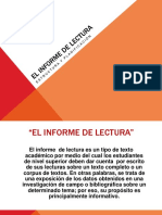 El Informe de Lectura