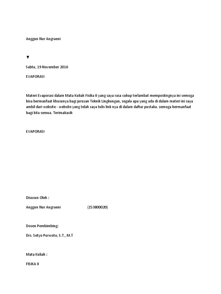 (Evaporasi | PDF
