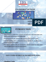 Digital Payment Methods: Presented By: - Name - Chirag ENROL. NO. - 19BSPHH01C0302