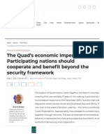 The Quad’s economic imperative_ Participating nations should cooperate and benefit beyond the security framework