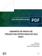 GABARITO PROVA DE ESTRUTURAS DE AÇO 2020-1