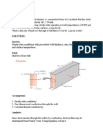 Heat Loss Through Wall