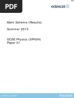 June 2013 MS - Unit P3 (H) Edexcel Physics GCSE