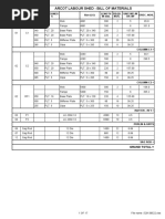 Arcot Labour Shed - Bill of Materials