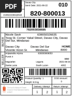 J&T Waybill and Tracking Number Sample | PDF