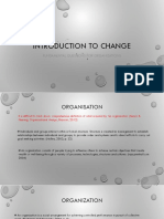 Introduction To Change: Fundamental Questions For Organizations