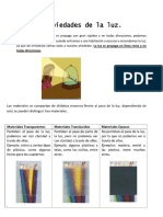 Guia de Trabajo La Luz y Sus Propiedades