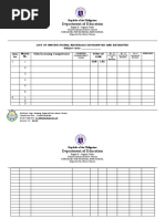 TEMPLATE List of Instructional Materials...