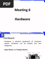 Meeting 6 Hardware