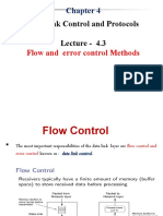 Data Link Control Flow and Error Control Methods