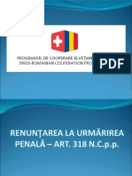 Renuntarea La Urmarirea Penala