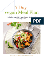 7 Day Vegan Meal Plan