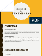 9. SELEKSI  PENEMPATAN