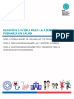 Material de Estudio - Desafíos COVID19 - Atención Primaria en Salud