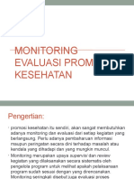 Monitoring Evaluasi Promosi Kesehatan
