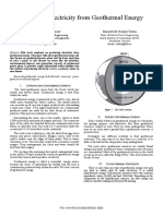 Producing Electricity From Geothermal Energy: Shaikh Md. Rubayiat Tousif Shaiyek Md. Buland Taslim