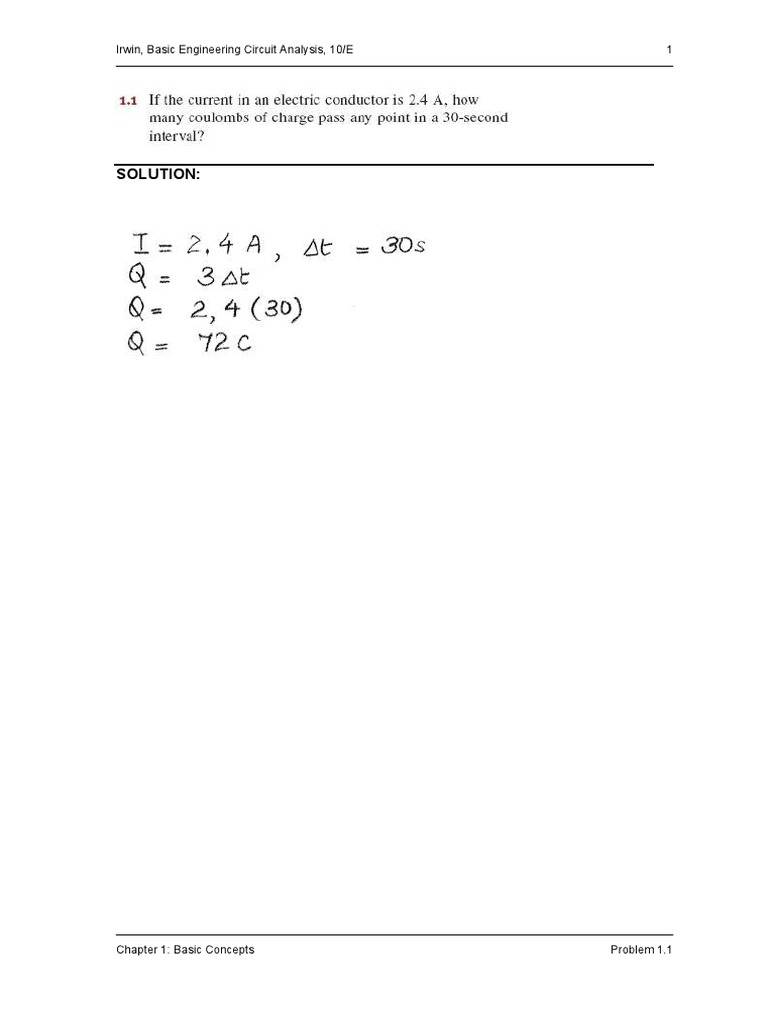 BASIC ENGINEERING CIRCUIT ANALYSIS SOLUTIONS CHAPTER 2 visual data 2