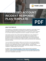 Privileged Account Incident Response Plan Template
