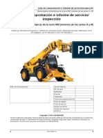 Lista de comprobación de servicio _ inspección - Manipuladoras telescópicas de la serie 500 (motores de las series A y R)