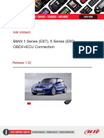 BMW 1 Series (E87), 5 Series (E60) Obdii+Ecu Connection: Aim Infotech