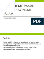 Mekanisme Pasar dalam Ekonomi Islam Ekis 2