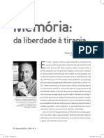Memória Da liberdade à tirania_ Pierre Nora_Revista Musas_ 2009