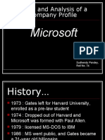 Study and Analysis of A Company Profile