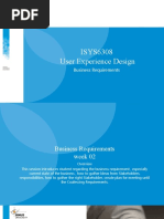 ISYS6308 User Experience Design: Business Requirements