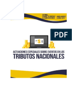 Librillo de Actuaciones Especiales Sobre Eventos en Los Tributos Nacionales
