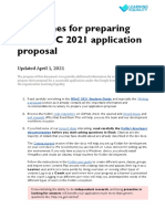 Guidelines For Preparing The GSoC 2021 Application Proposal