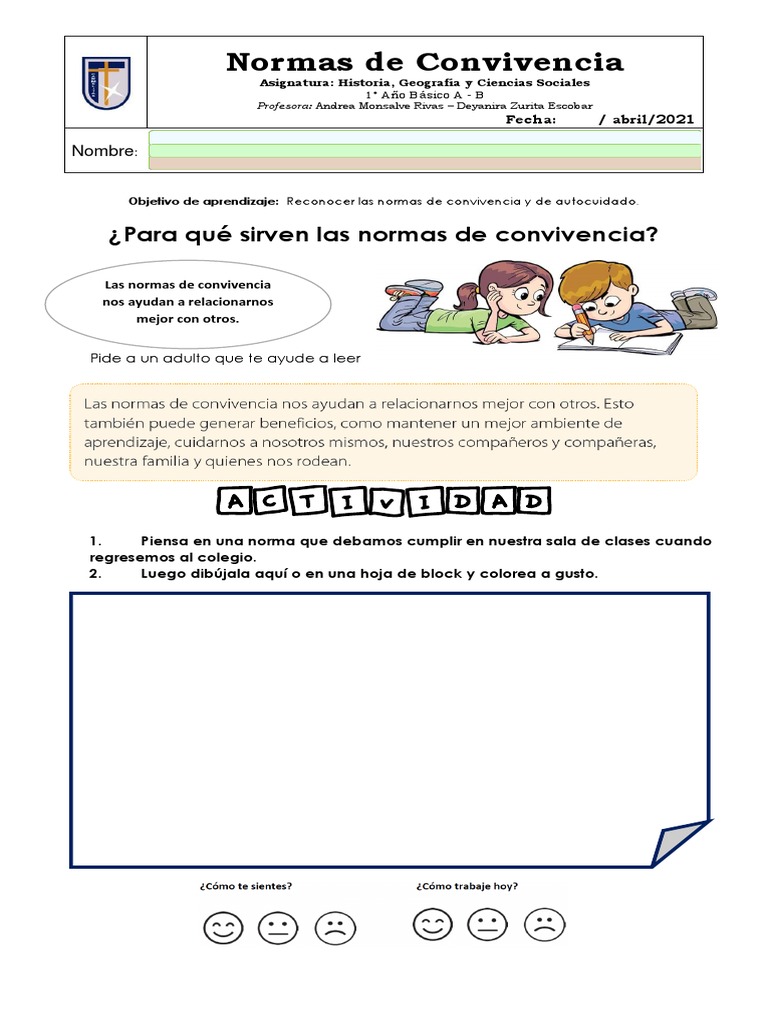 Normas de Convivencia para Niños | PDF