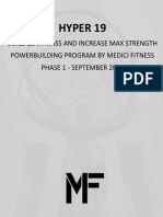 Hyper 19: Build Lean Mass and Increase Max Strength Powerbuilding Program by Medici Fitness Phase 1 - September 2019