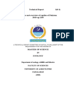 Zool-621 Technical Report 3 (0-3) Current Status and Overview of Reptiles of Pakistan 2018-Ag-1205