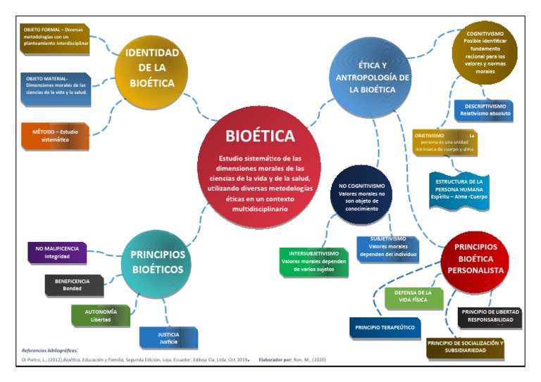 Mapa Conceptual de la Bioética | PDF | Bioética | La naturaleza humana