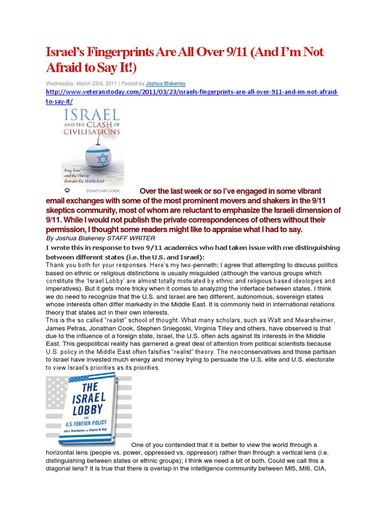 911 by Israel | PDF | Neoconservatism | September 11 Attacks