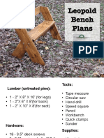 Leopold Bench Plans