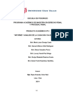 Producto 2 "Informe y Analisis de La Casacion 134-2015-Ucayali