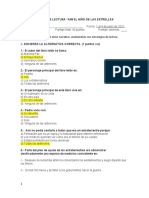 CONTROL DE LECTURA Ami el niño de las estrellas