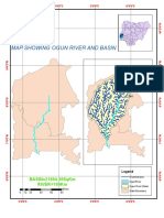 Map Showing Ogun River and Basin