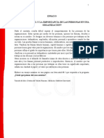 El Papel y La Importancia de Las Personas en La Organizacion