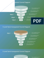 5 Level Semi-transparent Funnel Diagram