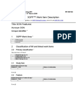 3GPP™ Work Item Description Title SON Features