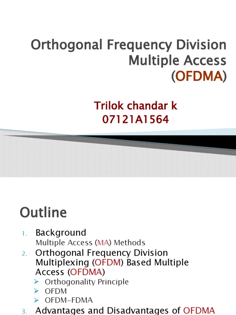 OFDMA: Advantages and Challenges | PDF | Orthogonal Frequency Division ...