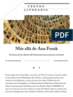Alexandra Zapruder Más Allá de Ana Frank