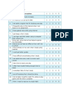 Study Habit Questionnaire