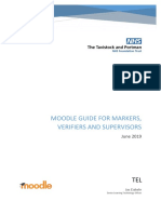 Moodle Guide For Markers, Verifiers and Supervisors: June 2019