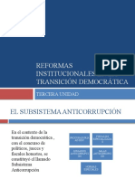 Reformas Institucionales en La Transición Democrática