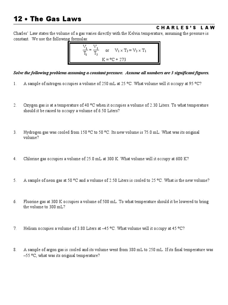 Charles Law | PDF