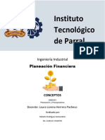 Conceptos Planeacion Financiera Unidad 1 