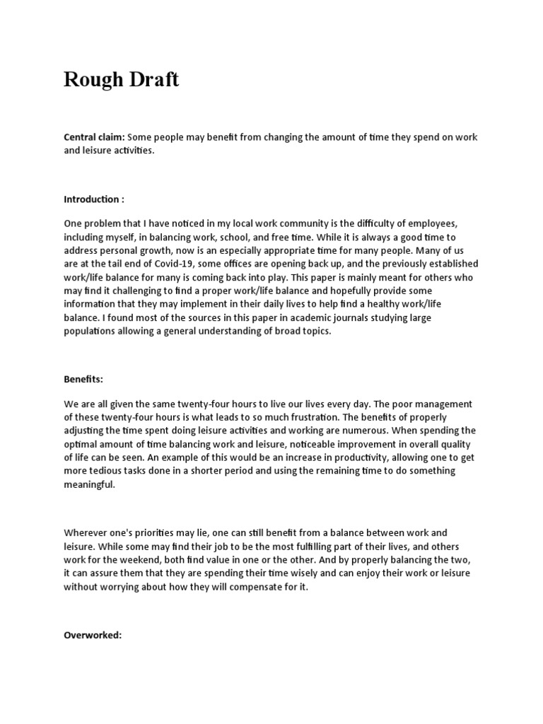 Achieving Work-Life Balance Post-COVID | PDF | Procrastination ...